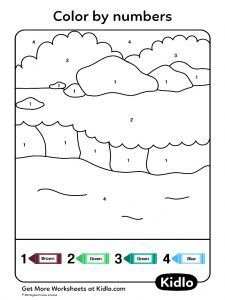 Color By Numbers - Coloring Pages Worksheet #38 - Kidlo.com