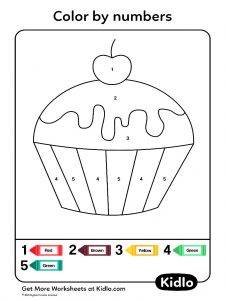 Color By Numbers - Coloring Pages Worksheet #53 - Kidlo.com