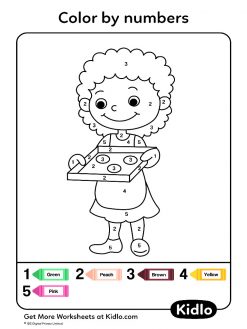 Color By Numbers - Coloring Pages Worksheet #58 