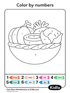 Color By Numbers - Coloring Pages Worksheet #86 - Kidlo.com