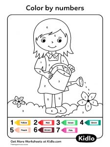 Download Color By Numbers - Coloring Pages Worksheet #90 - Kidlo.com