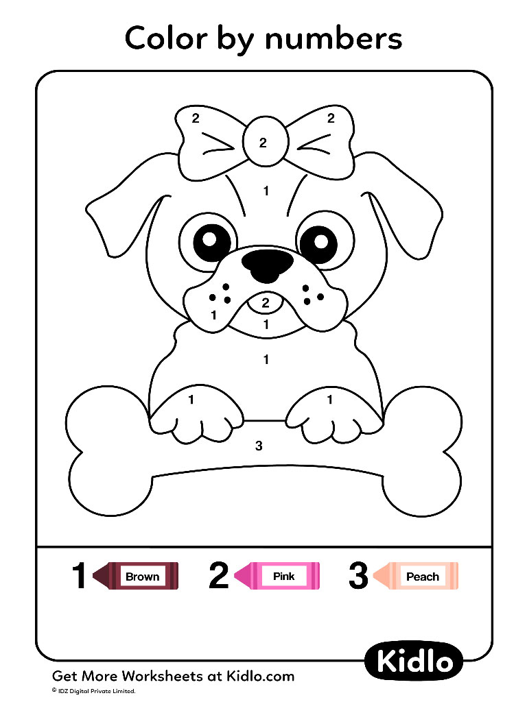 Dog Math Worksheets Kindergarten