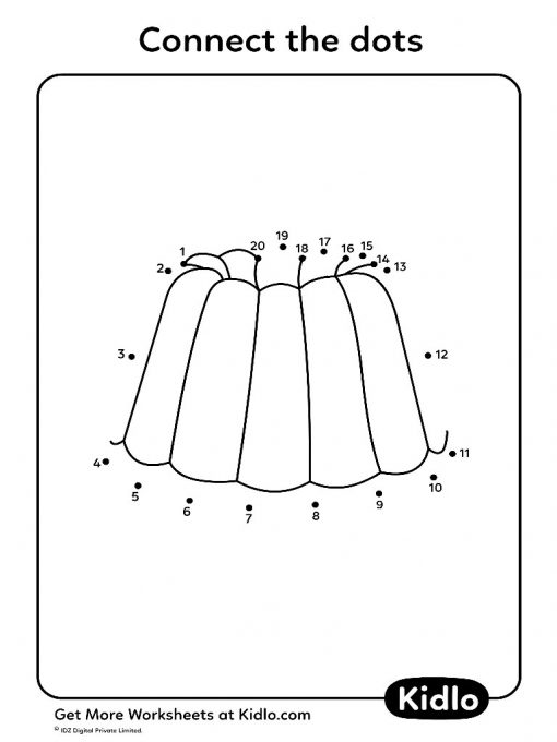 Connect The Dots 1-20 – Activity Worksheet #19 - Kidlo.com