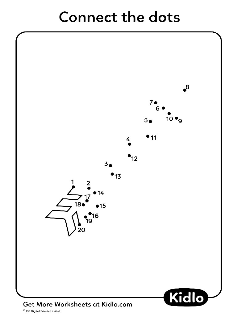 connect the dots 1 20 activity worksheet 30 kidlo com